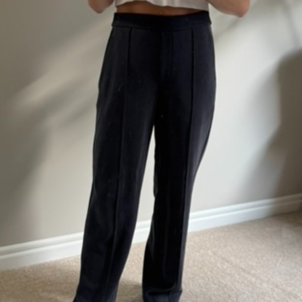 Softstreme Pintuck High Rise Wide Leg Pant